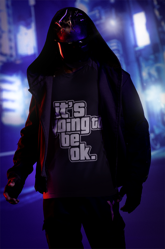 It's going to be OK (just a game) Dark tee version.